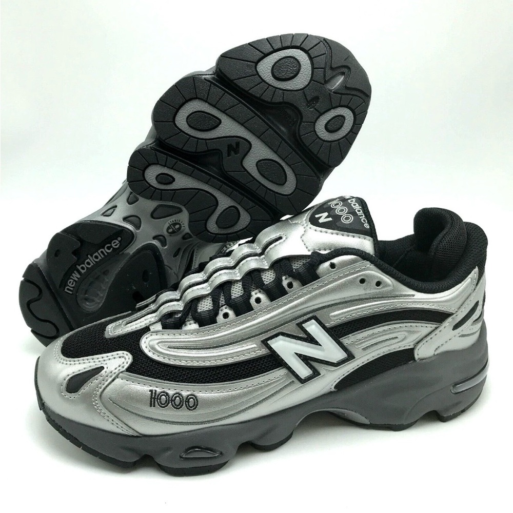 New Balance 1000 🔥 NB Black Silver Metallic Gray M1000EGR U052036 9 10 11.5 13 - Picture 5 of 10